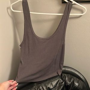 Light weight grey crop top